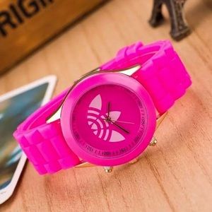 Adidas Pink Watch Silicone Band Quartz Fashion Watch NWT - Great Gift